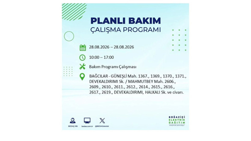 İstanbul 28 Ağustos kesintisi programı: O ilçelerde saatlerce elektrik olmayacak! - Resim: 4