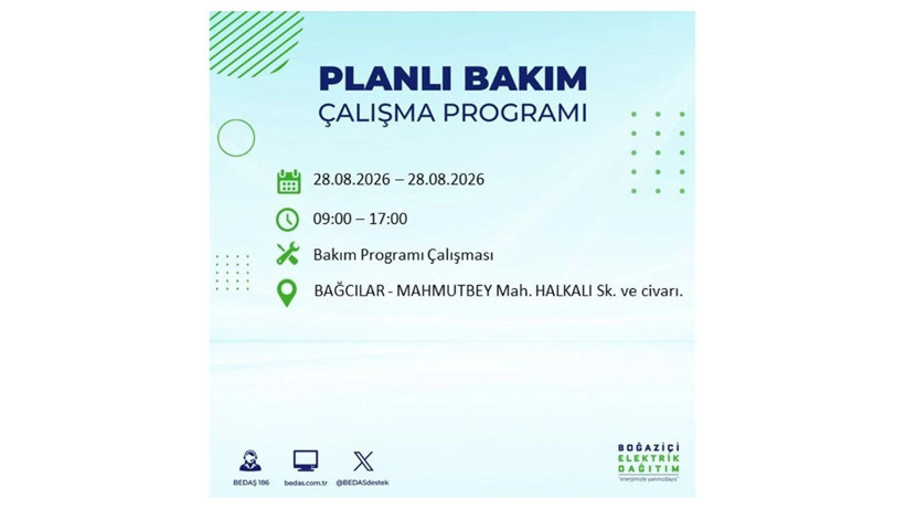 İstanbul 28 Ağustos kesintisi programı: O ilçelerde saatlerce elektrik olmayacak! - Resim: 5