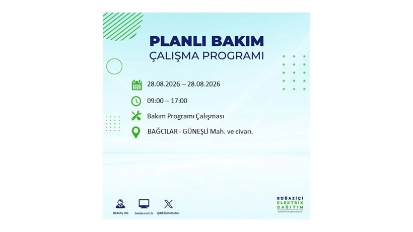 İstanbul 28 Ağustos kesintisi programı: O ilçelerde saatlerce elektrik olmayacak! - Resim: 7
