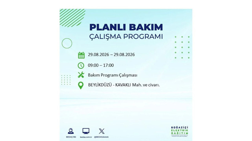 İstanbul 29 Ağustos kesintisi programı: O ilçelerde saatlerce elektrik olmayacak! - Resim: 10