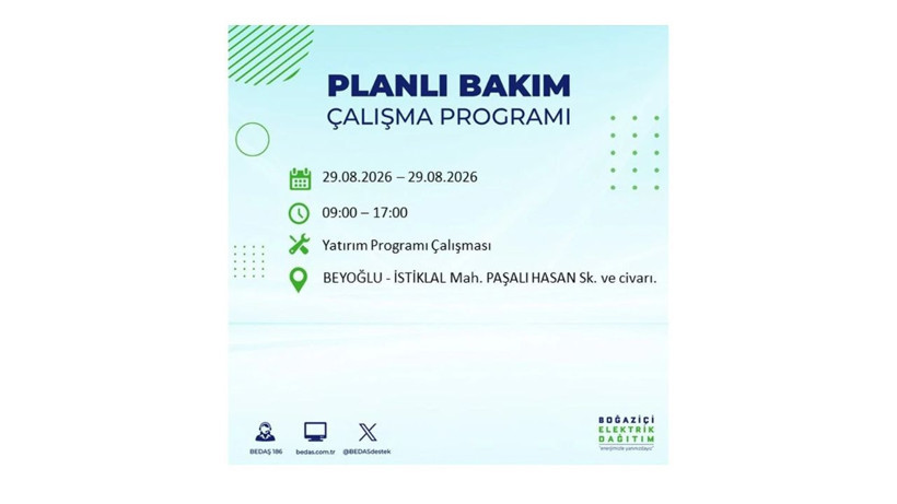 İstanbul 29 Ağustos kesintisi programı: O ilçelerde saatlerce elektrik olmayacak! - Resim: 11