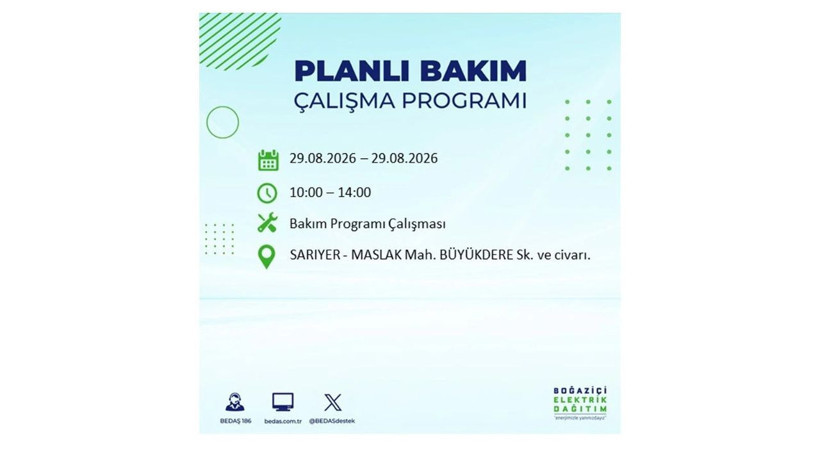 İstanbul 29 Ağustos kesintisi programı: O ilçelerde saatlerce elektrik olmayacak! - Resim: 22