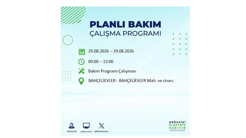 İstanbul 29 Ağustos kesintisi programı: O ilçelerde saatlerce elektrik olmayacak! - Resim: 5