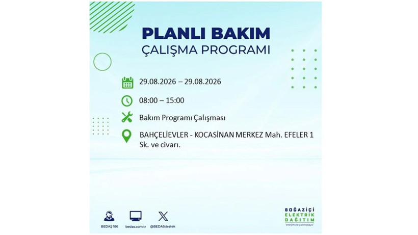 İstanbul 29 Ağustos kesintisi programı: O ilçelerde saatlerce elektrik olmayacak! - Resim: 8