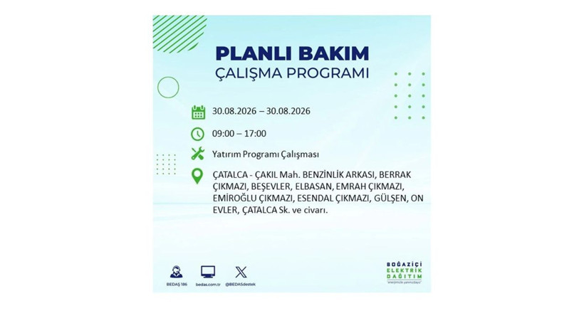 İstanbul 30 Ağustos kesintisi programı: O ilçelerde saatlerce elektrik olmayacak! - Resim: 4