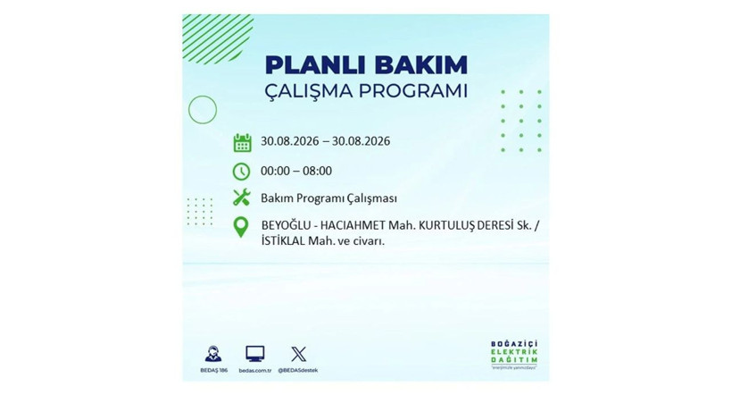 İstanbul 30 Ağustos kesintisi programı: O ilçelerde saatlerce elektrik olmayacak! - Resim: 3