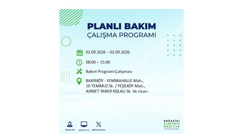 İstanbul 2 Eylül kesintisi programı: O ilçelerde saatlerce elektrik olmayacak! - Resim: 11