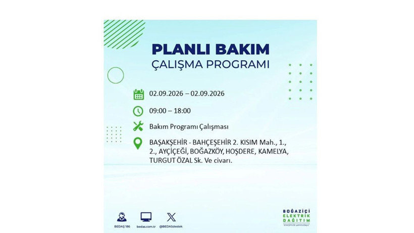 İstanbul 2 Eylül kesintisi programı: O ilçelerde saatlerce elektrik olmayacak! - Resim: 14