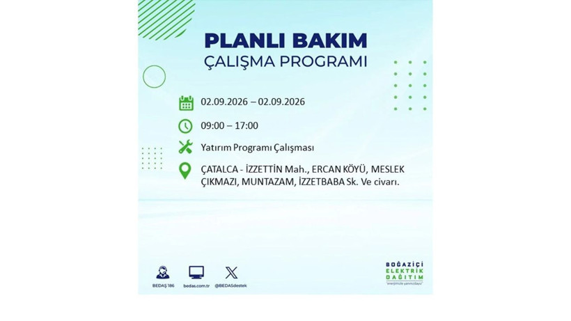İstanbul 2 Eylül kesintisi programı: O ilçelerde saatlerce elektrik olmayacak! - Resim: 20