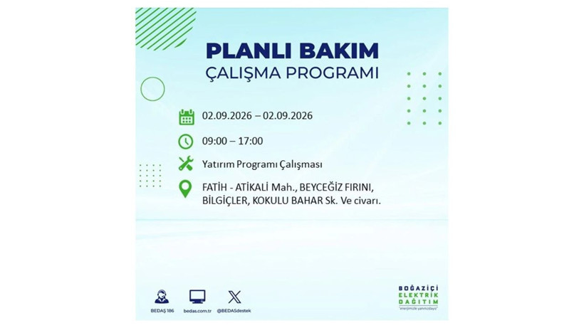 İstanbul 2 Eylül kesintisi programı: O ilçelerde saatlerce elektrik olmayacak! - Resim: 27