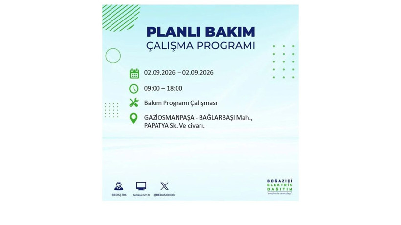 İstanbul 2 Eylül kesintisi programı: O ilçelerde saatlerce elektrik olmayacak! - Resim: 29