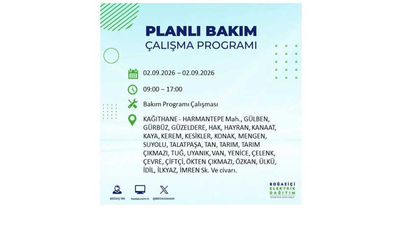 İstanbul 2 Eylül kesintisi programı: O ilçelerde saatlerce elektrik olmayacak! - Resim: 33