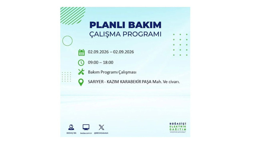 İstanbul 2 Eylül kesintisi programı: O ilçelerde saatlerce elektrik olmayacak! - Resim: 39