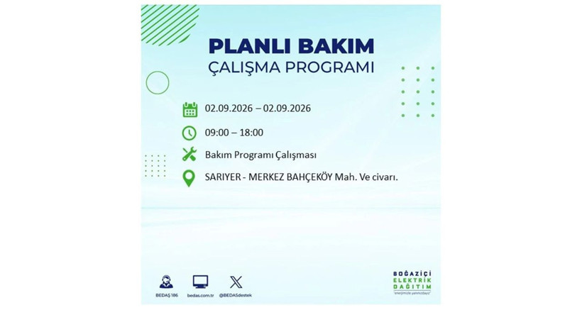 İstanbul 2 Eylül kesintisi programı: O ilçelerde saatlerce elektrik olmayacak! - Resim: 40