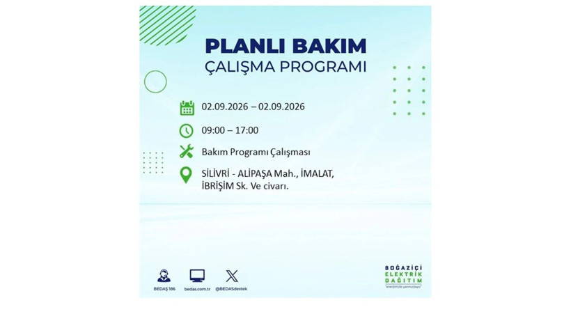 İstanbul 2 Eylül kesintisi programı: O ilçelerde saatlerce elektrik olmayacak! - Resim: 42