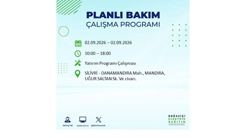 İstanbul 2 Eylül kesintisi programı: O ilçelerde saatlerce elektrik olmayacak! - Resim: 44