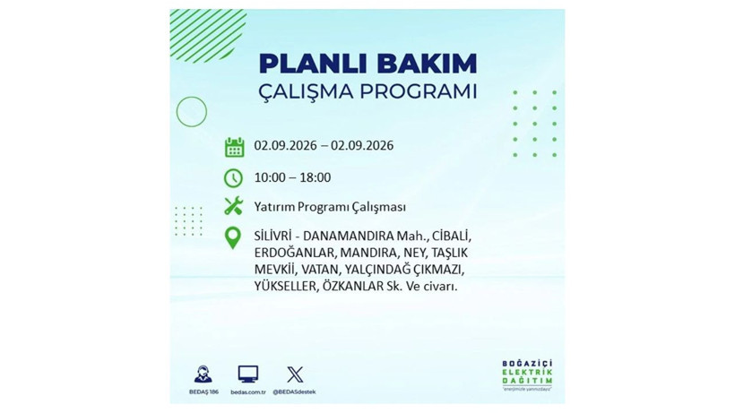 İstanbul 2 Eylül kesintisi programı: O ilçelerde saatlerce elektrik olmayacak! - Resim: 45
