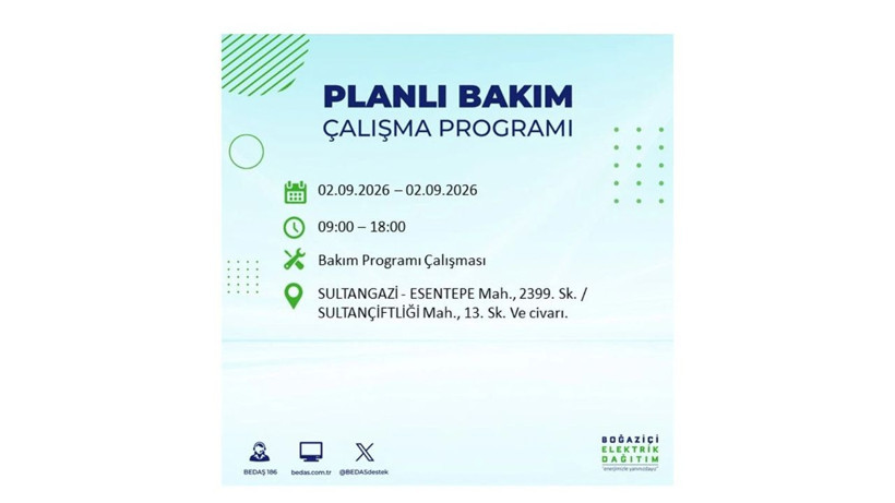 İstanbul 2 Eylül kesintisi programı: O ilçelerde saatlerce elektrik olmayacak! - Resim: 46
