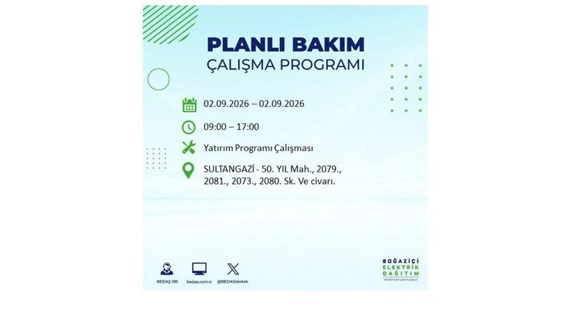 İstanbul 2 Eylül kesintisi programı: O ilçelerde saatlerce elektrik olmayacak! - Resim: 47