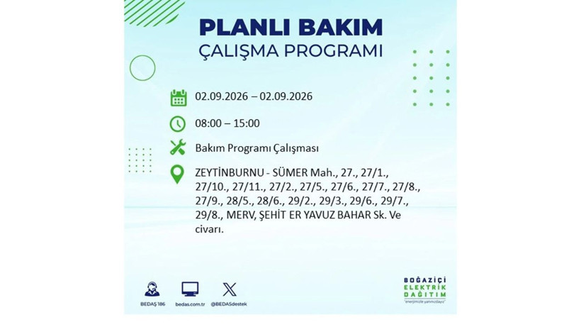 İstanbul 2 Eylül kesintisi programı: O ilçelerde saatlerce elektrik olmayacak! - Resim: 50