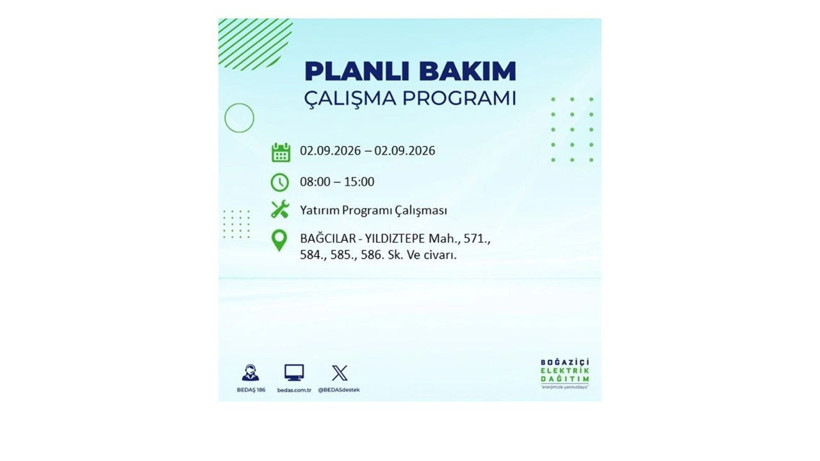 İstanbul 2 Eylül kesintisi programı: O ilçelerde saatlerce elektrik olmayacak! - Resim: 6