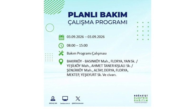 İstanbul 3 Eylül kesintisi programı: O ilçelerde saatlerce elektrik olmayacak! - Resim: 10