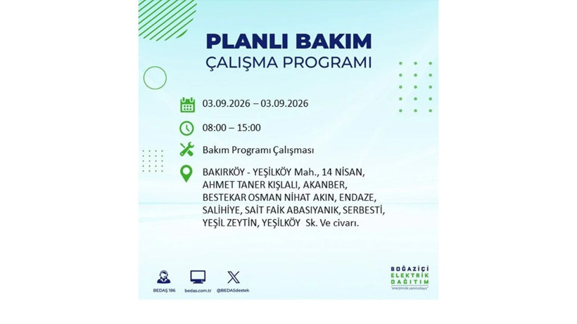 İstanbul 3 Eylül kesintisi programı: O ilçelerde saatlerce elektrik olmayacak! - Resim: 11
