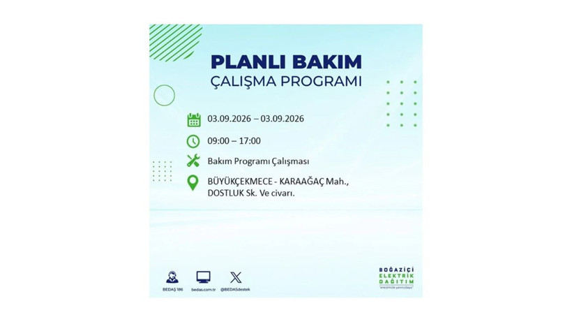 İstanbul 3 Eylül kesintisi programı: O ilçelerde saatlerce elektrik olmayacak! - Resim: 18