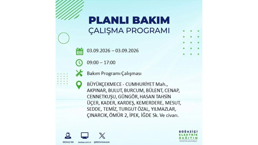 İstanbul 3 Eylül kesintisi programı: O ilçelerde saatlerce elektrik olmayacak! - Resim: 22