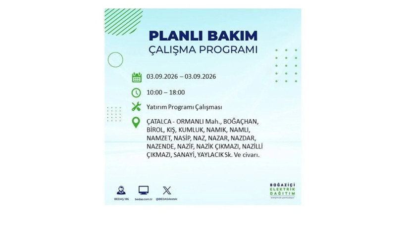 İstanbul 3 Eylül kesintisi programı: O ilçelerde saatlerce elektrik olmayacak! - Resim: 25