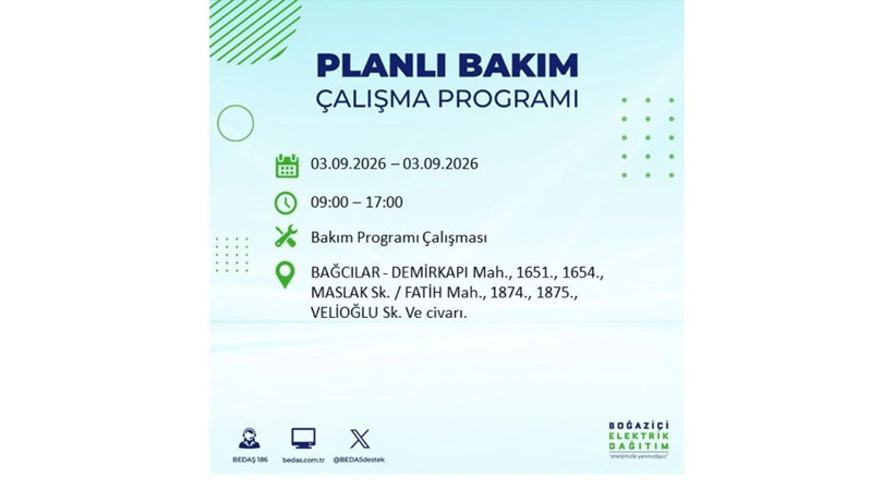 İstanbul 3 Eylül kesintisi programı: O ilçelerde saatlerce elektrik olmayacak! - Resim: 3