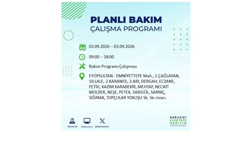 İstanbul 3 Eylül kesintisi programı: O ilçelerde saatlerce elektrik olmayacak! - Resim: 33