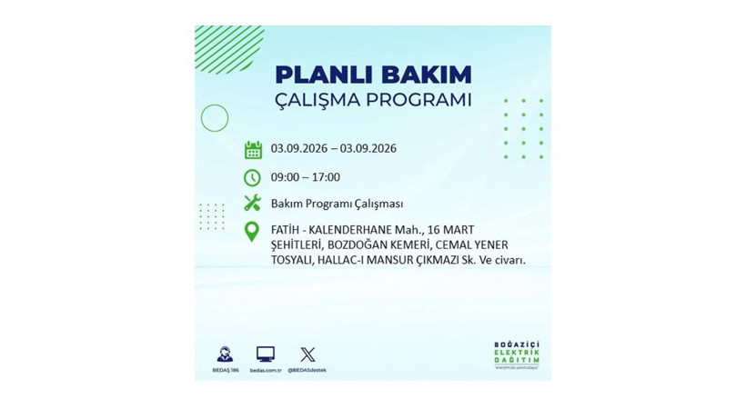 İstanbul 3 Eylül kesintisi programı: O ilçelerde saatlerce elektrik olmayacak! - Resim: 35