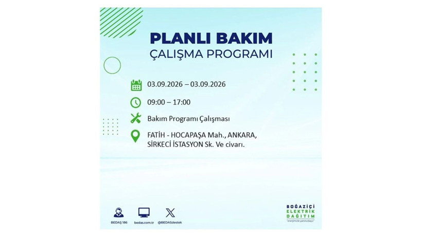 İstanbul 3 Eylül kesintisi programı: O ilçelerde saatlerce elektrik olmayacak! - Resim: 36