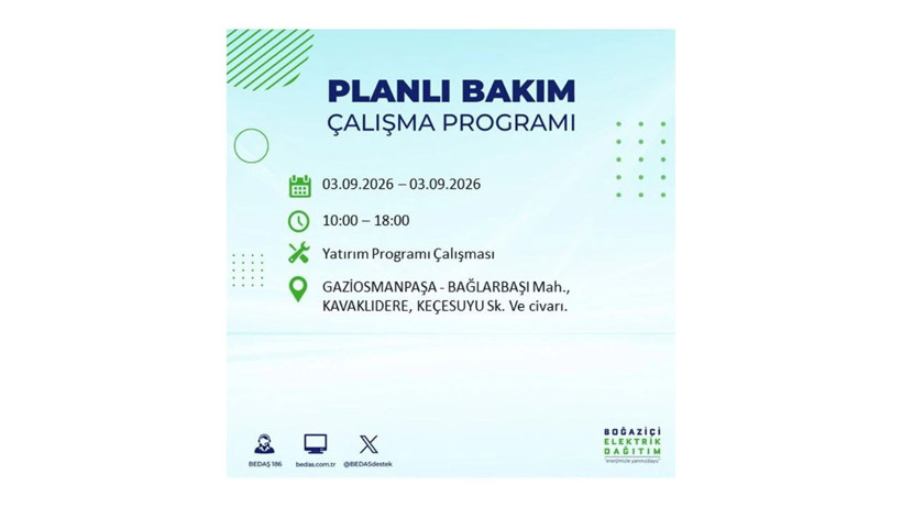 İstanbul 3 Eylül kesintisi programı: O ilçelerde saatlerce elektrik olmayacak! - Resim: 39
