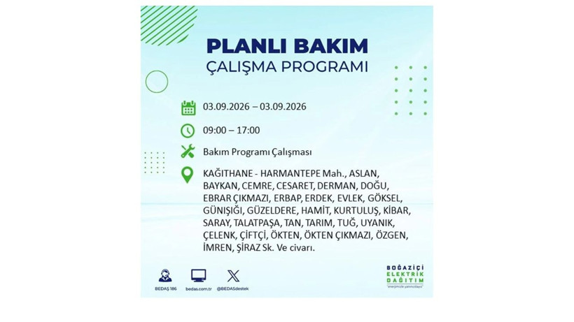 İstanbul 3 Eylül kesintisi programı: O ilçelerde saatlerce elektrik olmayacak! - Resim: 41