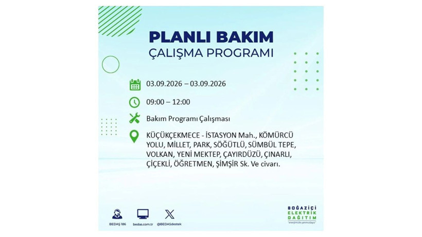 İstanbul 3 Eylül kesintisi programı: O ilçelerde saatlerce elektrik olmayacak! - Resim: 45