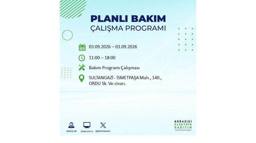 İstanbul 3 Eylül kesintisi programı: O ilçelerde saatlerce elektrik olmayacak! - Resim: 49