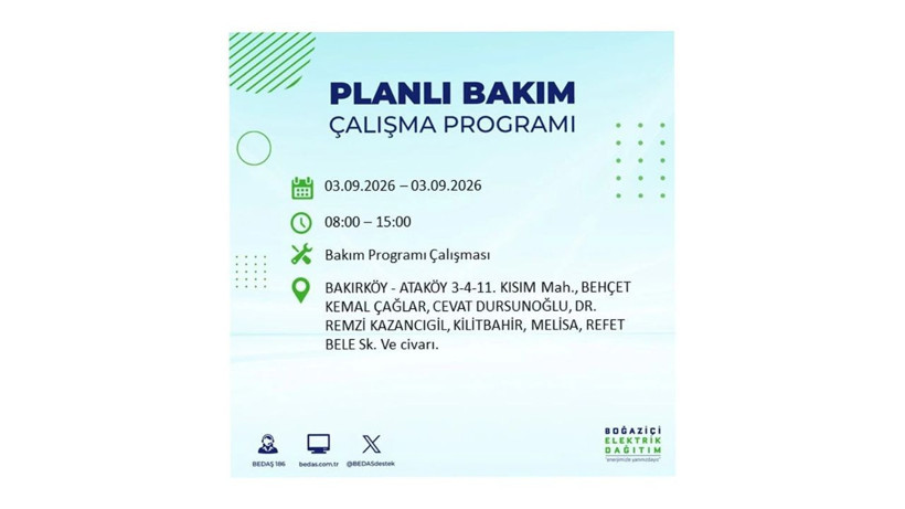 İstanbul 3 Eylül kesintisi programı: O ilçelerde saatlerce elektrik olmayacak! - Resim: 8