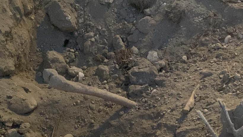 Burdur’da kazı yapılan alanda korkunç manzara! İnsan kemikleri ortaya çıktı - Resim : 1