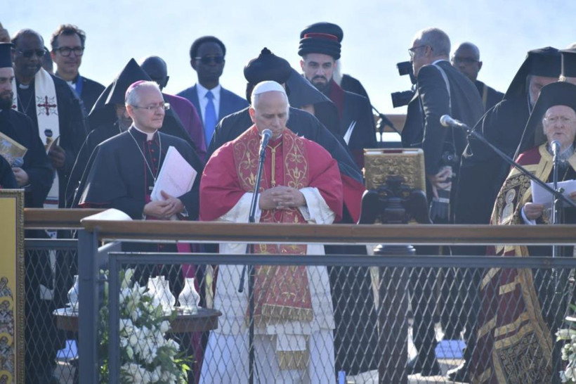 Dünyanın gözü İznik'te! Papa 14. Leo, tarihi bazilikada ayin yönetti! - Resim: 1