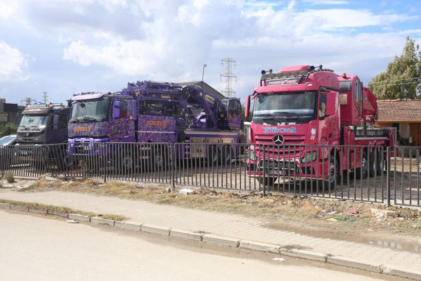 İnşaat sahasında alışılmadık görüntü: Hatay’da pembe vinç gündem oldu - Resim: 4