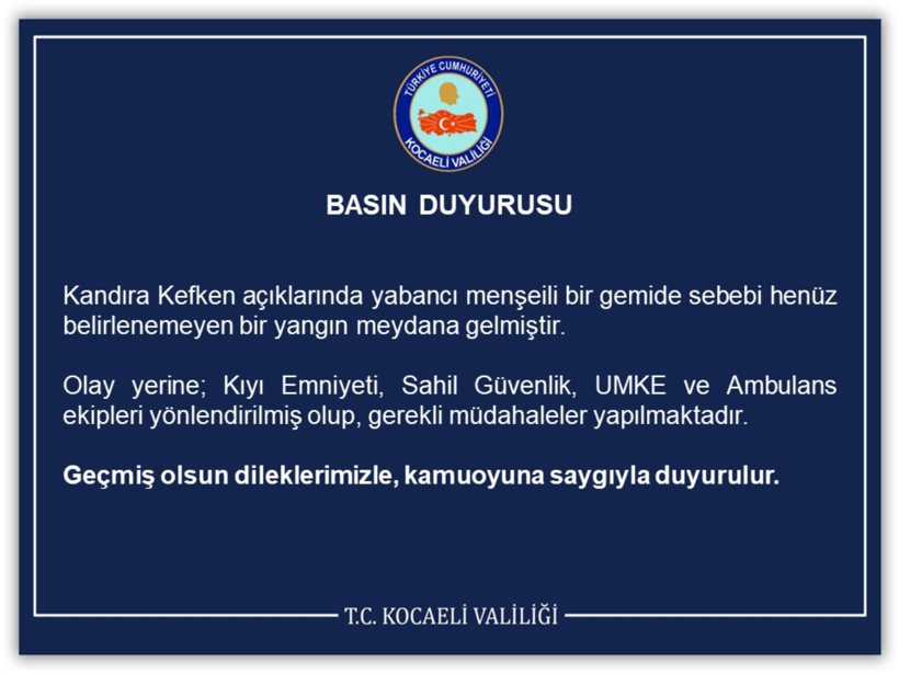 Kandıra açıklarında gemi yangını! Bölgeye çok sayıda ekip sevk edildi - Resim : 1