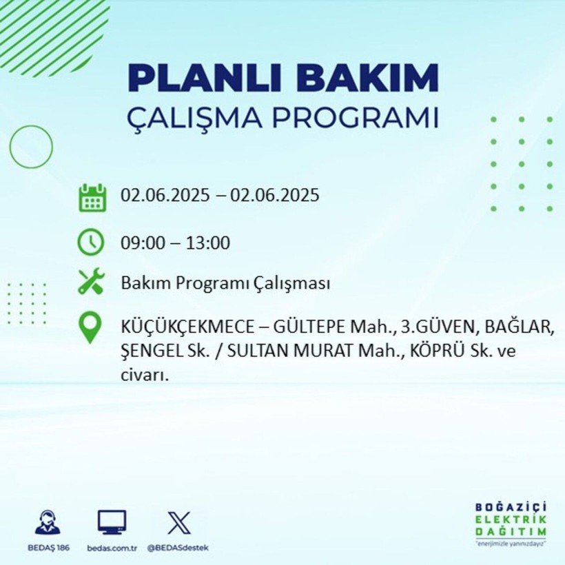 BEDAŞ duyurdu: Yarın karanlığa hazır olun! Elektrikler saatlerce kesilecek - Resim: 45