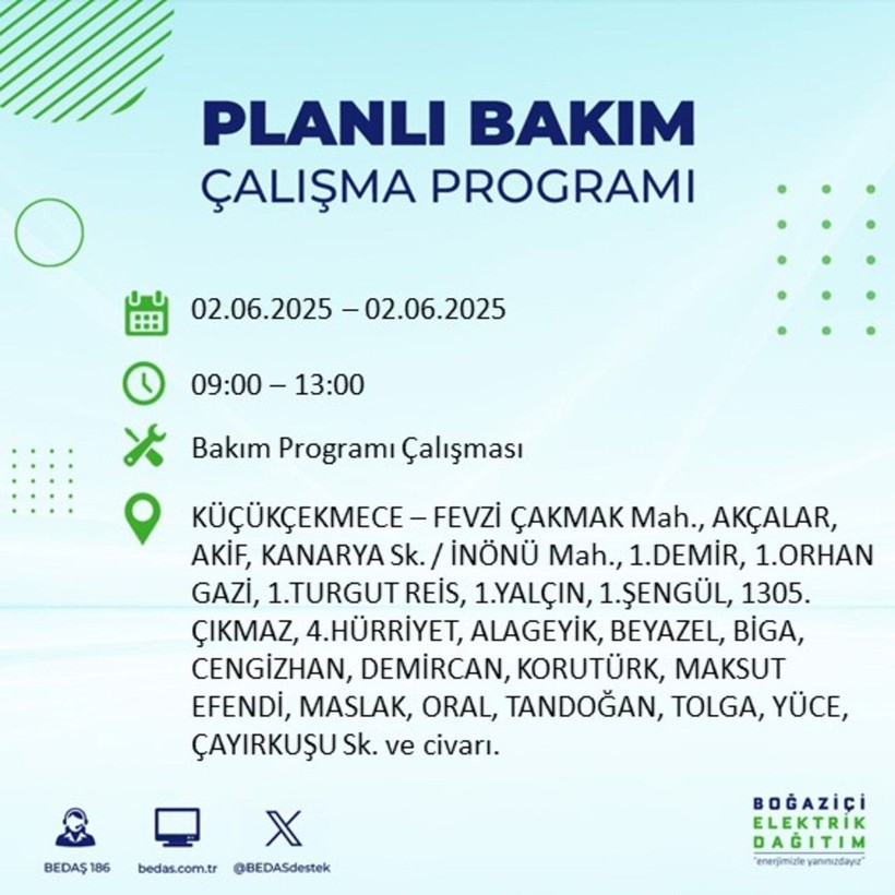 BEDAŞ duyurdu: Yarın karanlığa hazır olun! Elektrikler saatlerce kesilecek - Resim: 46