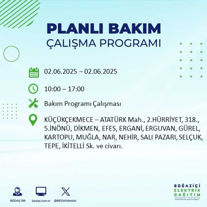BEDAŞ duyurdu: Yarın karanlığa hazır olun! Elektrikler saatlerce kesilecek - Resim: 43