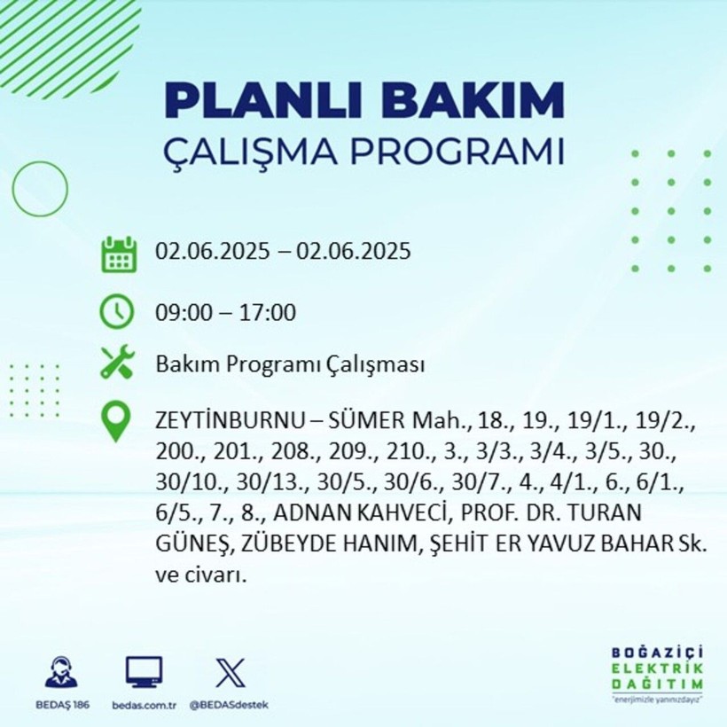 BEDAŞ duyurdu: Yarın karanlığa hazır olun! Elektrikler saatlerce kesilecek - Resim: 62
