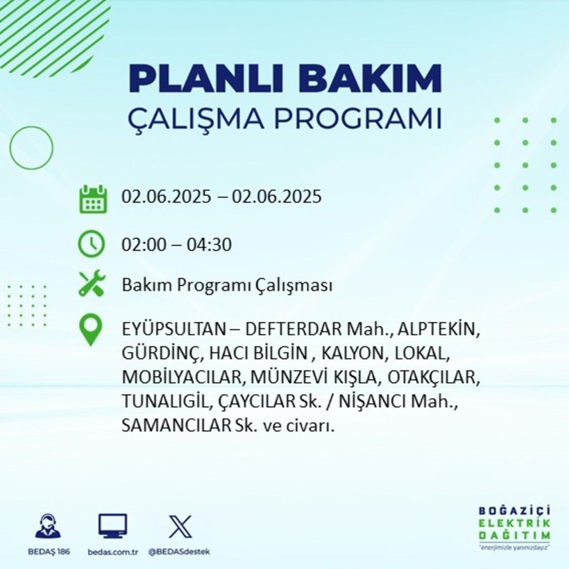 BEDAŞ duyurdu: Yarın karanlığa hazır olun! Elektrikler saatlerce kesilecek - Resim: 33