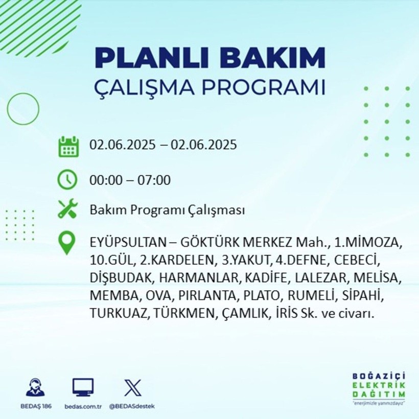 BEDAŞ duyurdu: Yarın karanlığa hazır olun! Elektrikler saatlerce kesilecek - Resim: 34