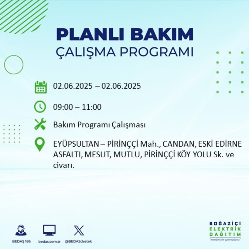BEDAŞ duyurdu: Yarın karanlığa hazır olun! Elektrikler saatlerce kesilecek - Resim: 29
